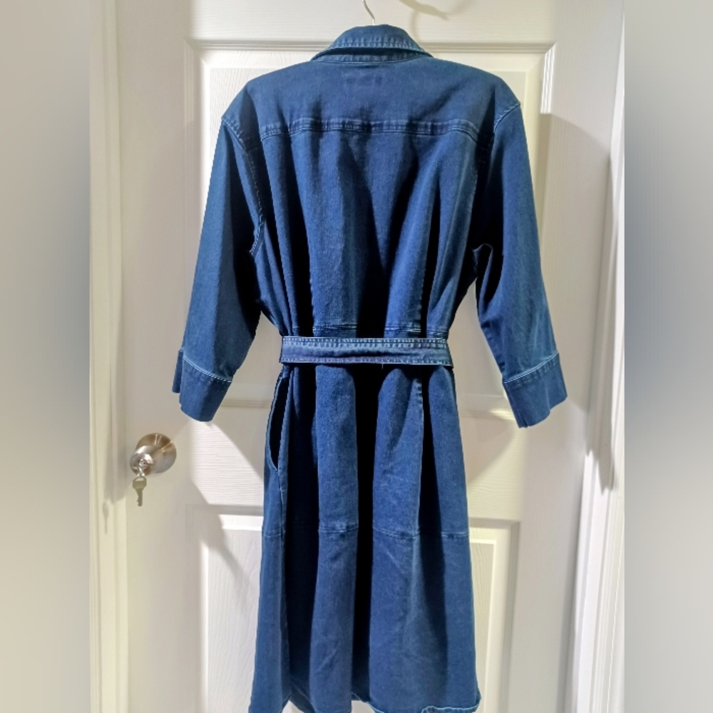 Liz Claiborne Denim Shirt Dress - Picture 6 of 6
